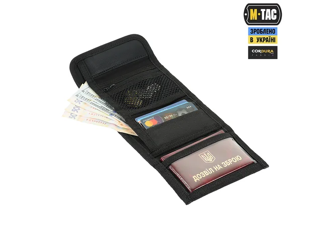Гаманець M-Tac з липучкою Elite Gen.II Black Фото 4
